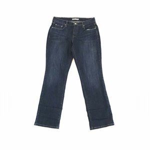 Levi's Jeans 505 Straight Leg Jeans Dark Wash Blue